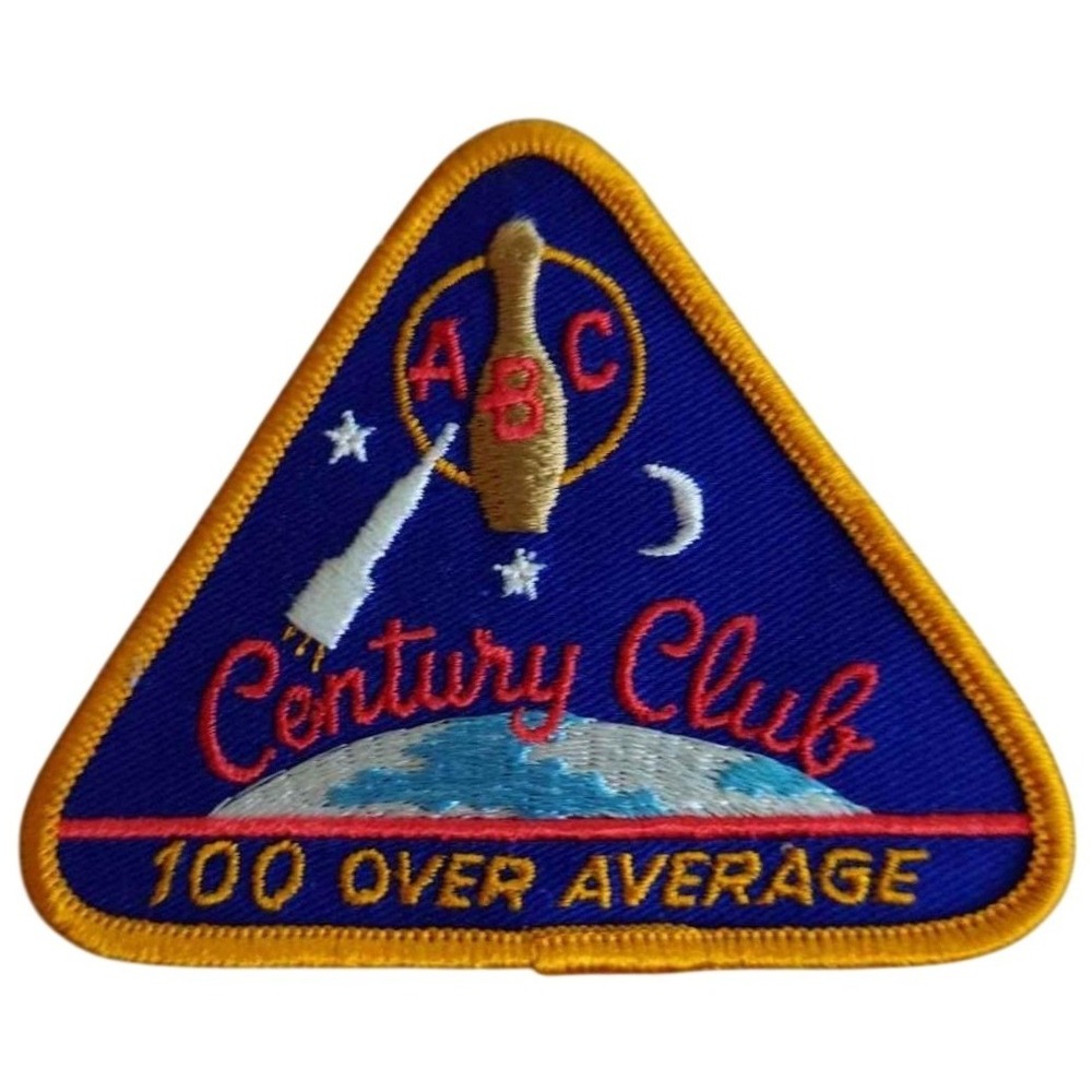 ABC Century‎ Club 100 Over Average Bowling Patch Space Rocket